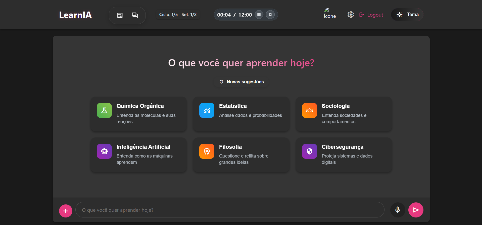 Dashboard principal